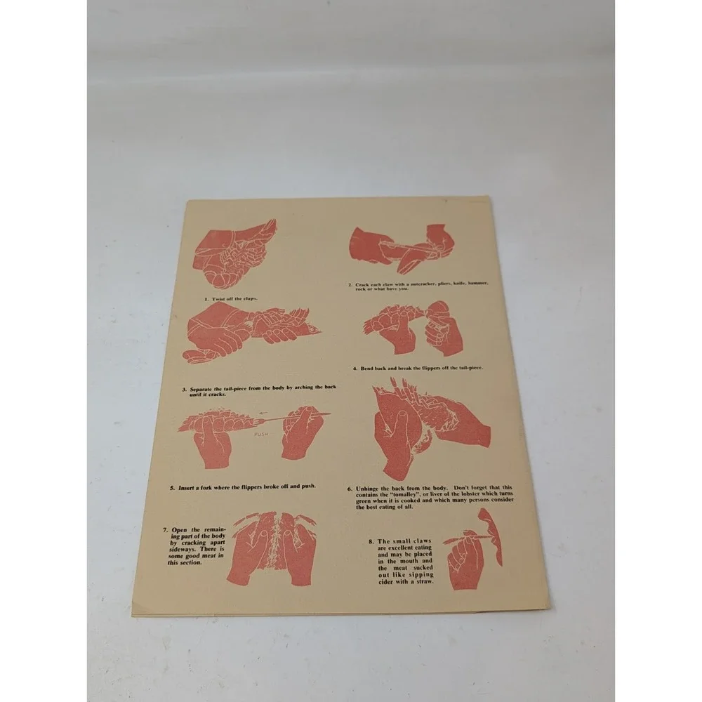 Maine Lobster Feast Creve Coeur‎ Missouri St Louis Souvenir Restaurant Menu VTG